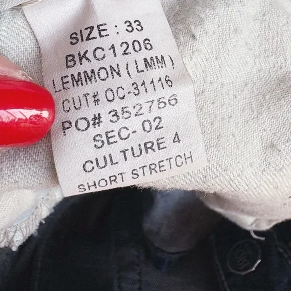 Women’s BKE Buckle Blue Jean Denim Culture Short Stretch Shorts Lemmon EUC 33 - Picture 15 of 16